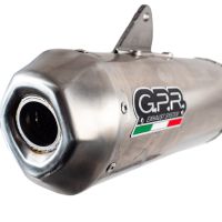 GPR exhaust compatible with  Husqvarna FX 450 2019-2022, Pentacross Inox, Racing full system exhaust, including removable db killer/spark arrestor 