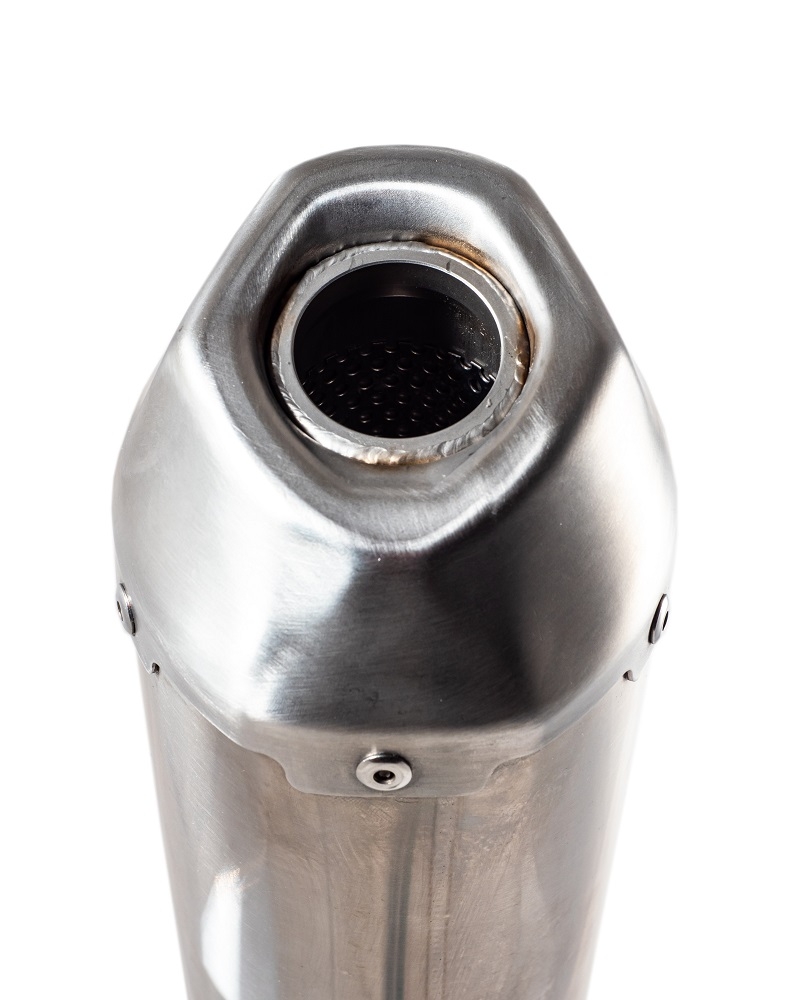 Scarico GPR compatibile con  Can Am Outlander 1000 MAX XMR XTP 2012-2023, PENTACROSS INOX, Scarico omologato, silenziatore con db killer estraibile e raccordo specifico