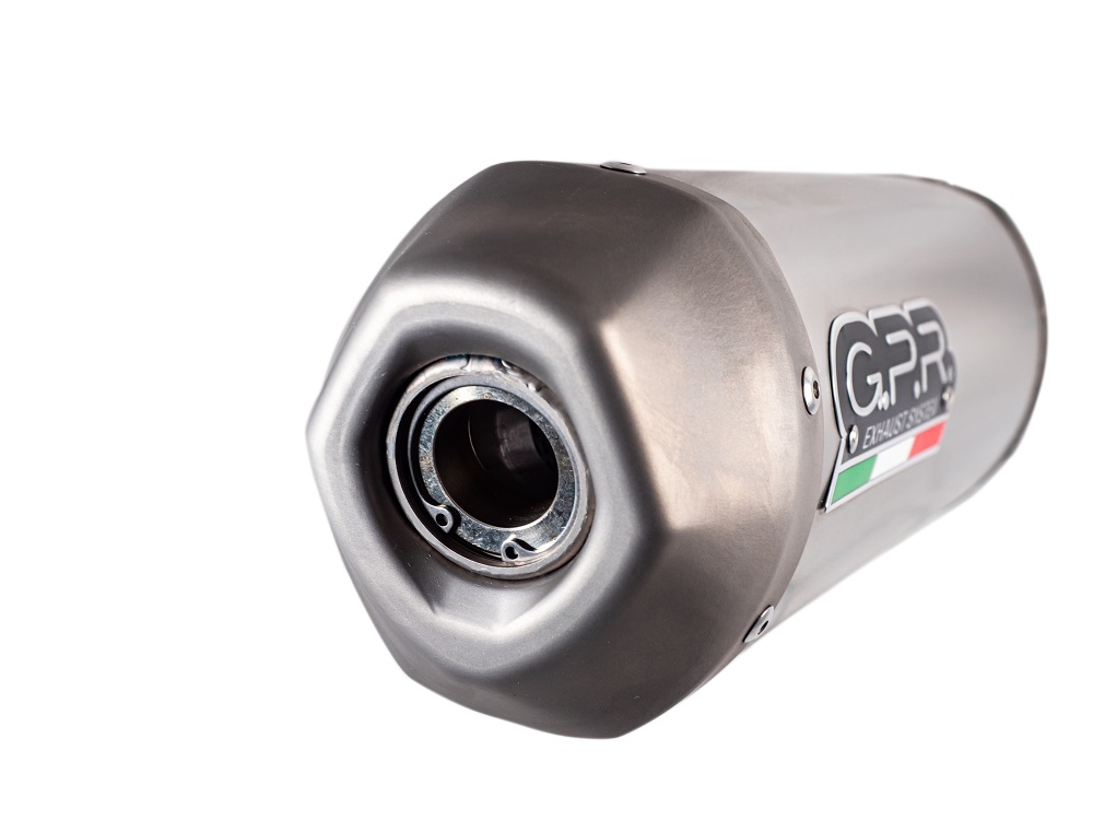 Scarico GPR compatibile con  Ktm SX-F Factory Edition 450 2022-2022, Pentacross FULL Titanium, Terminale di scarico Racing, con raccordo specifico e db killer estraibile