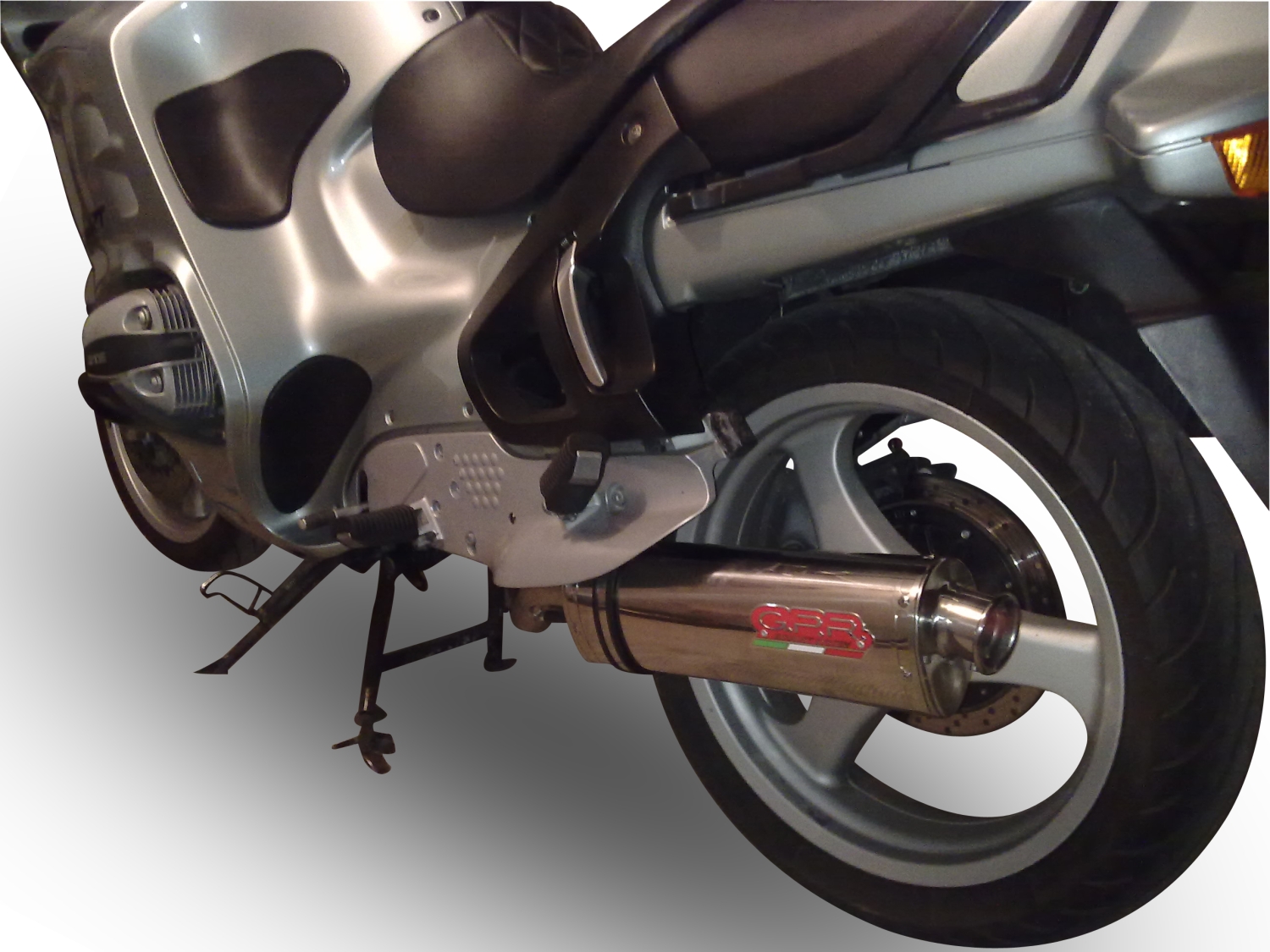 Scarico GPR compatibile con  Bmw R 850 R -GS 1994-2002, Trioval, Terminale di scarico omologato,fornito con db killer estraibile,catalizzatore e collettore