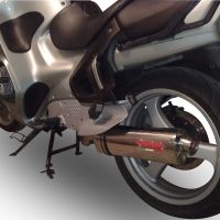 Scarico GPR compatibile con  Bmw R 850 R -GS 1994-2002, Trioval, Terminale di scarico omologato,fornito con db killer estraibile,catalizzatore e collettore