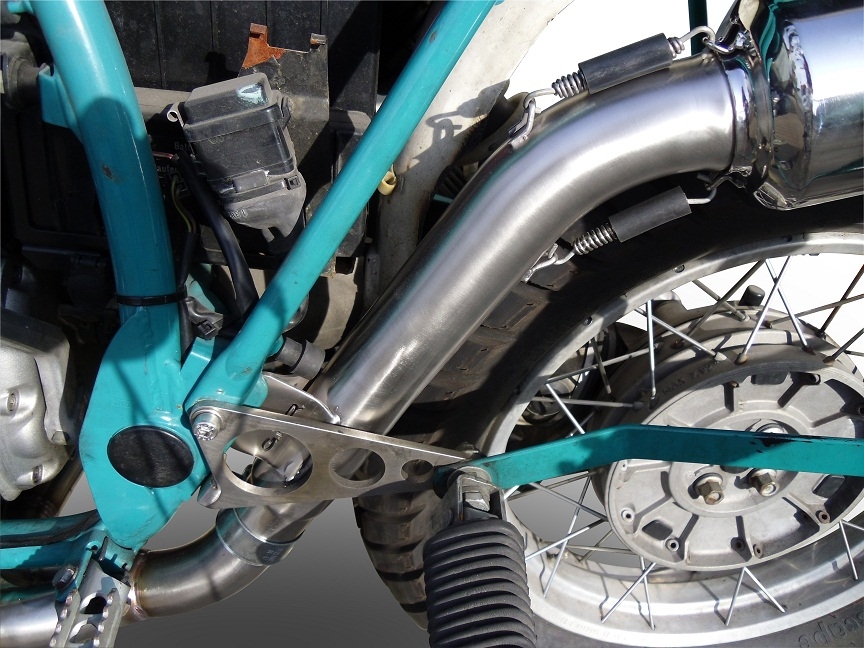 Scarico GPR compatibile con  Bmw R 100 Gs 1987-1996, Decatalizzatore, Collettore decatalizzore, applicazione racing
