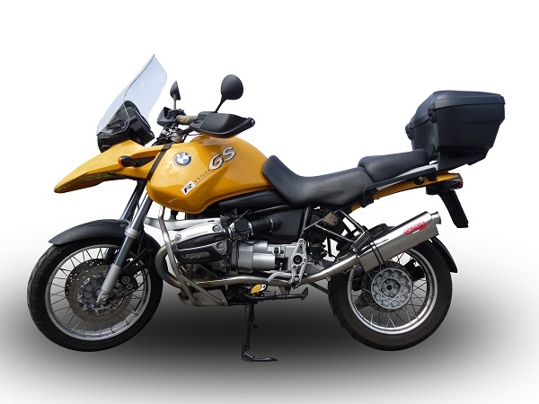 GPR exhaust compatible with  Bmw R 850 R 2003-2007, Trioval, Homologated legal slip-on exhaust including removable db killer and link pipe 