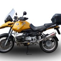GPR exhaust compatible with  Bmw R 850 R 2003-2007, Trioval, Homologated legal slip-on exhaust including removable db killer and link pipe 