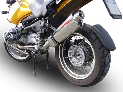 GPR exhaust compatible with  Bmw R 850 R 2003-2007, Trioval, Homologated legal slip-on exhaust including removable db killer and link pipe 