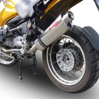 GPR exhaust compatible with  Bmw R 850 R 2003-2007, Trioval, Homologated legal slip-on exhaust including removable db killer and link pipe 