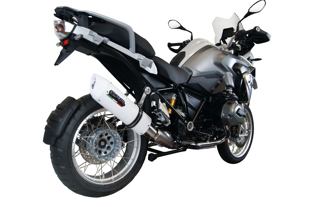 Scarico GPR compatibile con  Bmw R 1200 Gs 2017-2018, Albus Evo4, Scarico omologato, silenziatore con db killer estraibile e raccordo specifico