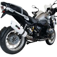 Scarico GPR compatibile con  Bmw R 1200 Gs 2017-2018, Albus Evo4, Scarico omologato, silenziatore con db killer estraibile e raccordo specifico