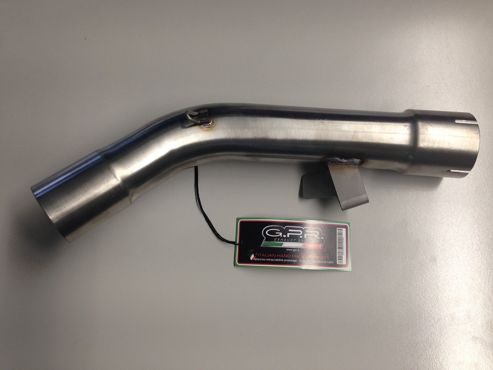 Scarico GPR compatibile con  Bmw R 1200 R 2006-2010, Albus Ceramic, Scarico omologato, silenziatore con db killer estraibile e raccordo specifico