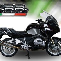 GPR exhaust compatible with  Bmw R 1200 Rt Lc  2014-2016, Trioval, Homologated legal slip-on exhaust including removable db killer and link pipe 
