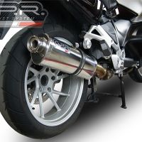 GPR exhaust compatible with  Bmw R 1200 Rt Lc  2014-2016, Trioval, Homologated legal slip-on exhaust including removable db killer and link pipe 