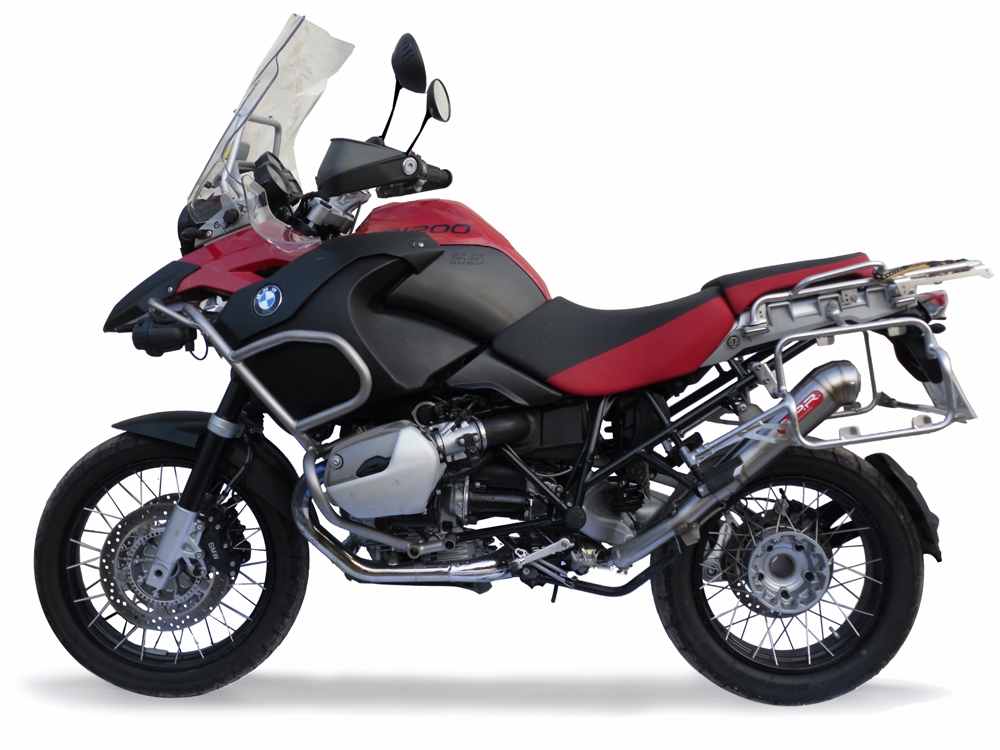 Scarico GPR compatibile con  Bmw R 1200 Gs -Adventure 2010-2012, Powercone Evo, Scarico completo omologato,fornito con db killer estraibile e collettore