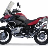 Scarico GPR compatibile con  Bmw R 1200 Gs -Adventure 2010-2012, Powercone Evo, Scarico completo omologato,fornito con db killer estraibile e collettore