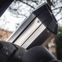 Scarico GPR compatibile con  Bmw R 1250 Gs -Adventure 2021-2024, Hyper Sonic Titanium, Scarico omologato, silenziatore con db killer estraibile e raccordo specifico