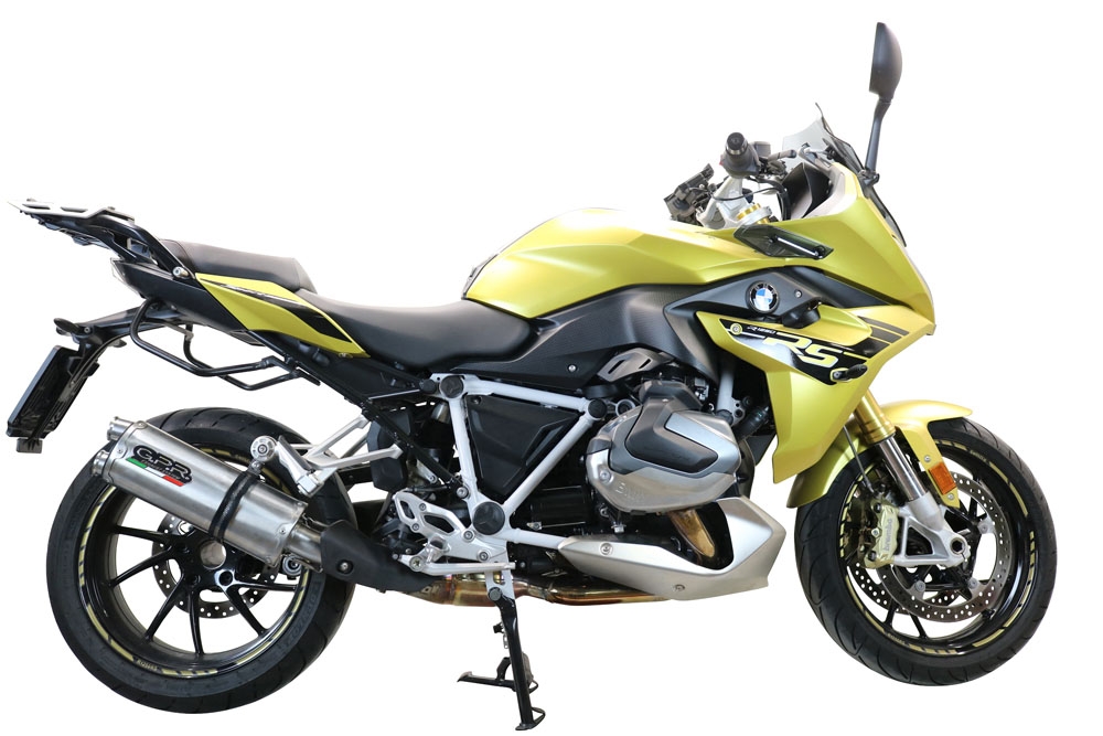 GPR exhaust compatible with  Bmw R 1250 R -Rs 2021-2024, Dual Inox, Homologated legal slip-on exhaust including removable db killer and link pipe 
