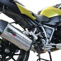 GPR exhaust compatible with  Bmw R 1250 R -Rs 2021-2024, Sonic Titanium, Homologated legal slip-on exhaust including removable db killer and link pipe 