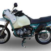 GPR exhaust compatible with  Bmw R 100 Gs 1987-1996, Trioval, Homologated legal slip-on exhaust including removable db killer and link pipe 