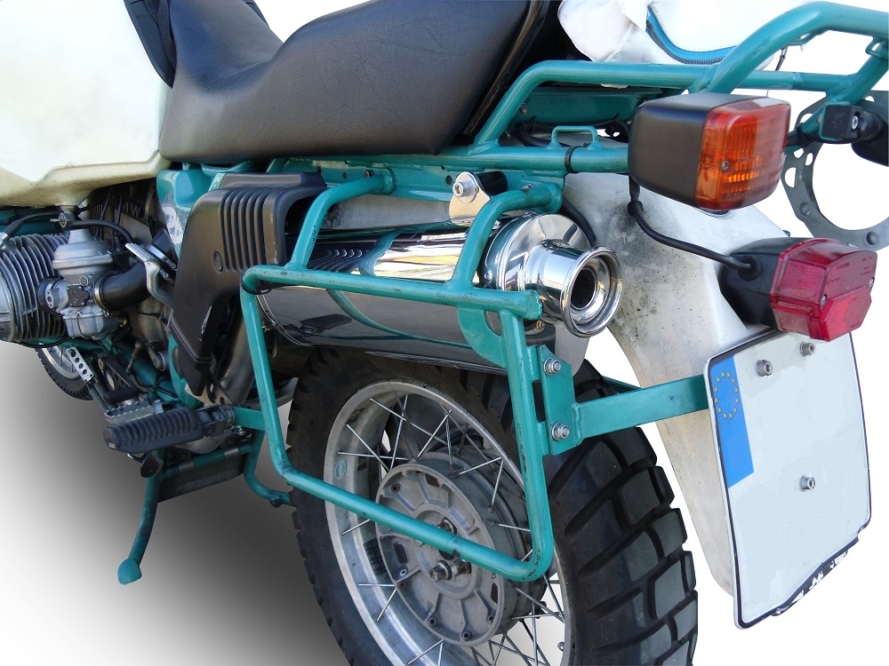 GPR exhaust compatible with  Bmw R 100 Gs 1987-1996, Trioval, Homologated legal slip-on exhaust including removable db killer and link pipe 