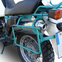 GPR exhaust compatible with  Bmw R 100 Gs 1987-1996, Trioval, Homologated legal slip-on exhaust including removable db killer and link pipe 