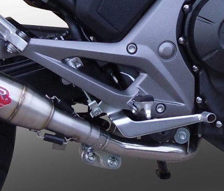 GPR exhaust compatible with  Honda Nc 750 X - S Dct  2017-2015, Powercone Evo, Homologated legal slip-on exhaust including removable db killer and link pipe 
