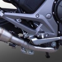 GPR exhaust compatible with  Honda Nc 750 X - S Dct  2017-2015, Powercone Evo, Homologated legal slip-on exhaust including removable db killer and link pipe 