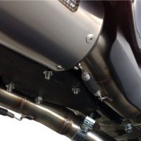 Scarico GPR compatibile con  Yamaha Yzf 1000 R1  2007-2008, Albus Ceramic, Coppia di terminali di scarico omologati, forniti con db killer removibili e raccordi specifici