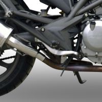 Scarico GPR compatibile con  Cagiva Raptor 650 2001-2005, Trioval, Coppia di terminali di scarico omologati, forniti con db killer removibili e raccordi specifici