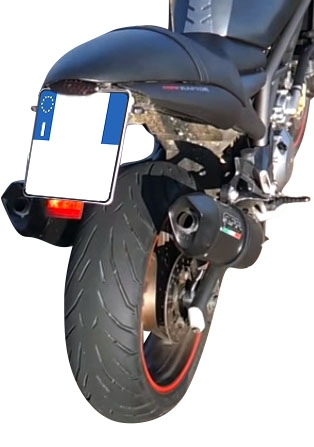 GPR exhaust compatible with  Cagiva X-Raptor 1000 2002-2002, Furore Nero, Dual Homologated legal slip-on exhaust including removable db killers and link pipes 