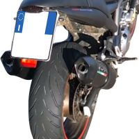 GPR exhaust compatible with  Cagiva X-Raptor 1000 2002-2002, Furore Nero, Dual Homologated legal slip-on exhaust including removable db killers and link pipes 