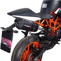 Scarico GPR compatibile con  Ktm Rc 125 2014-2016, Deeptone Inox, Terminale di scarico omologato, fornito con db killer estraibile, catalizzatore e raccordo specifico