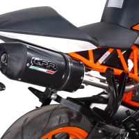 Scarico GPR compatibile con  Ktm Rc 125 2014-2016, Deeptone Inox, Terminale di scarico omologato, fornito con db killer estraibile, catalizzatore e raccordo specifico