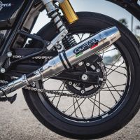 Scarico GPR compatibile con  Royal Enfield Interceptor 650 2021-2024, Deeptone Inox, Coppia di terminali di scarico omologati, forniti con db killer removibile, catalizzatori e raccordi specifici