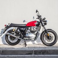 Scarico GPR compatibile con  Royal Enfield Interceptor 650 2019-2020, Powercone Evo, Coppia di terminali di scarico omologati, forniti con db killer removibile, catalizzatori e raccordi specifici