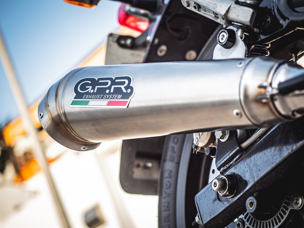 Scarico GPR compatibile con  Royal Enfield Interceptor 650 2019-2020, Powercone Evo, Coppia di terminali di scarico omologati, forniti con db killer removibile, catalizzatori e raccordi specifici