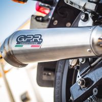 Scarico GPR compatibile con  Royal Enfield Interceptor 650 2019-2020, Powercone Evo, Coppia di terminali di scarico omologati, forniti con db killer removibile, catalizzatori e raccordi specifici