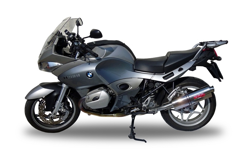 GPR exhaust compatible with  Bmw R 1200 St -Rt 2003-2008, Trioval, Homologated legal slip-on exhaust including removable db killer and link pipe 