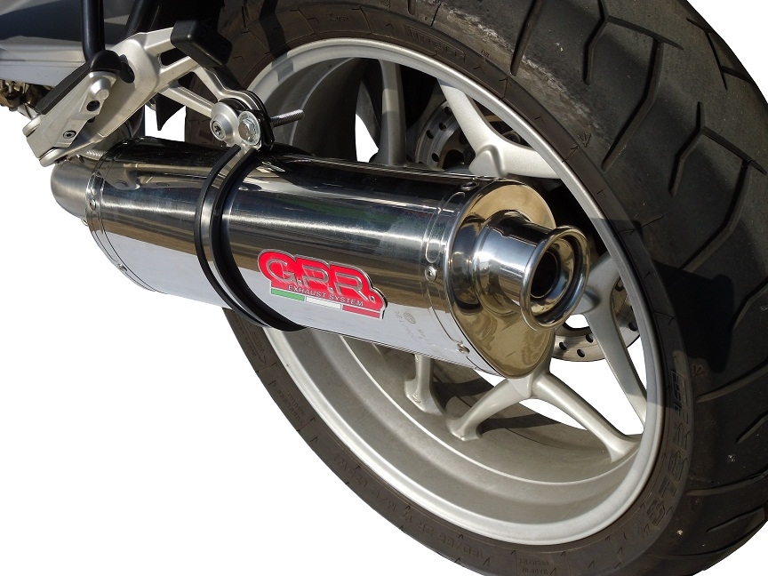 GPR exhaust compatible with  Bmw R 1200 St -Rt 2003-2008, Trioval, Homologated legal slip-on exhaust including removable db killer and link pipe 