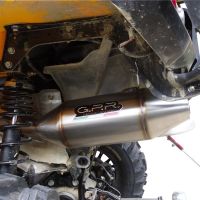 GPR exhaust compatible with  Can Am Outlander 500 Max 2013-2015, Deeptone Atv, Homologated legal slip-on exhaust including removable db killer and link pipe 