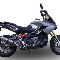 Scarico GPR compatibile con  Aprilia Caponord 1200 2013-2016, New Grand Prix Evo Titanium, Scarico omologato, silenziatore con db killer estraibile e raccordo specifico