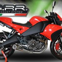 GPR exhaust compatible with  Buell 1125 R -CR 2005-2009, Powercone Evo, Homologated legal mid-full system exhaust including removable db killer 