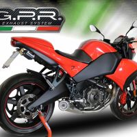 GPR exhaust compatible with  Buell 1125 R -CR 2005-2009, Powercone Evo, Homologated legal mid-full system exhaust including removable db killer 
