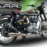 Scarico GPR compatibile con  Royal Enfield Classic - Bullet Efi 500 2009-2016, Vintacone, Terminale di scarico omologato, fornito con db killer estraibile, catalizzatore e raccordo specifico