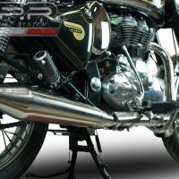Scarico GPR compatibile con  Royal Enfield Classic - Bullet Efi 500 2009-2016, Vintacone, Terminale di scarico omologato, fornito con db killer estraibile, catalizzatore e raccordo specifico