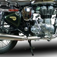 Scarico GPR compatibile con  Royal Enfield Classic - Bullet Efi 500 2009-2016, Vintacone, Terminale di scarico omologato, fornito con db killer estraibile, catalizzatore e raccordo specifico