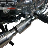 Scarico GPR compatibile con  Royal Enfield Continental GT 535  2014-2016, Satinox , scarico Racing, con raccordo specifico e db killer estraibile, non conforme per uso stradale