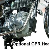 Scarico GPR compatibile con  Royal Enfield Classic - Bullet Efi 500 2009-2016, Decatalizzatore, Collettore decatalizzore, applicazione racing