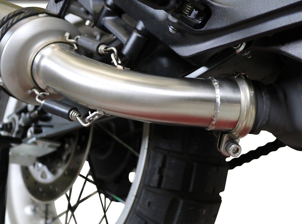 Scarico GPR compatibile con  Husqvarna Svartpilen 401 2018-2019, M3 Titanium Natural, Scarico omologato, silenziatore con db killer estraibile e raccordo specifico