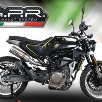GPR exhaust compatible with  Husqvarna Vitpilen 401 2018-2019, M3 Inox , Homologated legal slip-on exhaust including removable db killer, link pipe and catalyst 