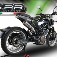 GPR exhaust compatible with  Husqvarna Vitpilen 401 2018-2019, M3 Inox , Homologated legal slip-on exhaust including removable db killer, link pipe and catalyst 