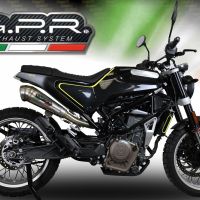 GPR exhaust compatible with  Husqvarna Vitpilen 401 2018-2019, Powercone Evo, Homologated legal slip-on exhaust including removable db killer, link pipe and catalyst 